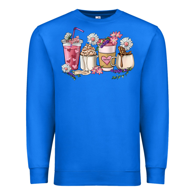 Mama Coffee Cup Mother's Day Premium Sweatshirt by HowdyJamesFarm | Teevron