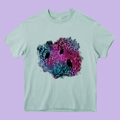 Halloween Patch  1 Heavy Core Tee Designed By Bundleandbundleshop