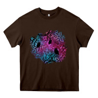 Chocolate Brown halloween patch  1 Heavy Core Tee - BundleAndBundleShop