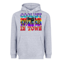 Heather Grey Coolest queer in town Heavyweight Hoodie - CowGirlArtShop