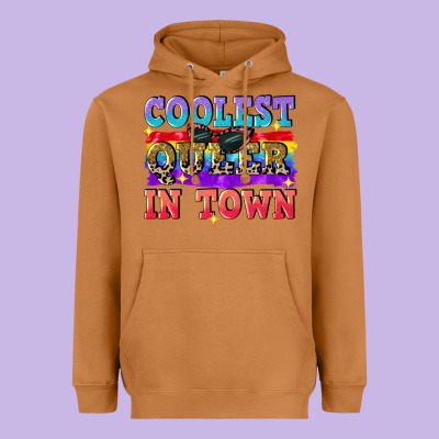 Coolest Queer In Town Heavyweight Hoodie Designed By Cowgirlartshop