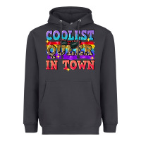 Smoke Coolest queer in town Heavyweight Hoodie - CowGirlArtShop