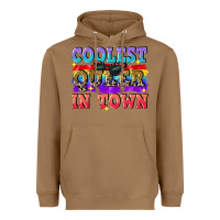 Toasted Coconut Coolest queer in town Heavyweight Hoodie - CowGirlArtShop