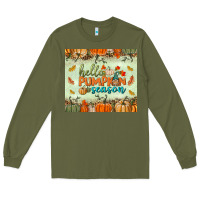 Army Green hello pumpkin season tumbler Long Sleeve Tee - BundleAndBundleShop