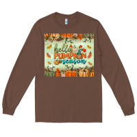 Chestnut hello pumpkin season tumbler Long Sleeve Tee - BundleAndBundleShop