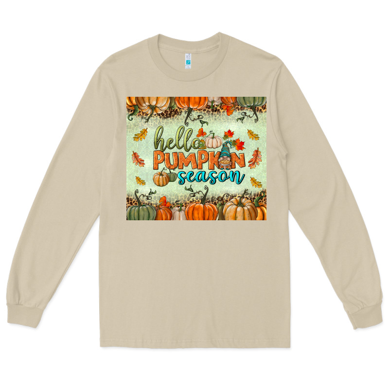 Hello Pumpkin Season Tumbler Long Sleeve Tee by BundleAndBundleShop | Teevron