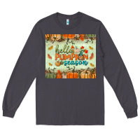 Smoke hello pumpkin season tumbler Long Sleeve Tee - BundleAndBundleShop