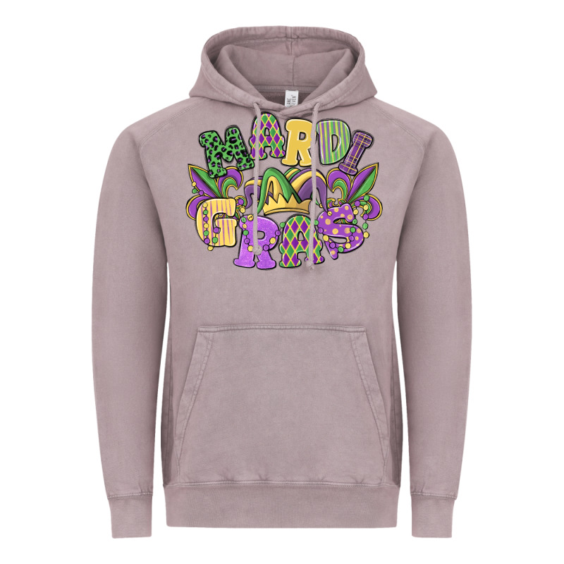 Mardi Gras Vintage Hoodie by MaliasSmallBusiness | Teevron