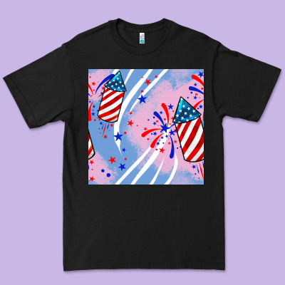 Patriotic Fireworks Premium Tee Designed By Bundleandbundleshop
