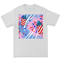 Dove Grey patriotic fireworks Premium Tee - BundleAndBundleShop