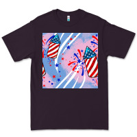 Plum patriotic fireworks Premium Tee - BundleAndBundleShop