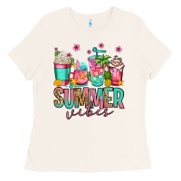 Bone summer vibes coffee cups Ladies Tee - Jasminsmagicworld