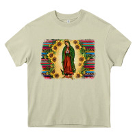 Mossy serape our lady of guadalupe Heavy Core Tee - JahusDesignShop