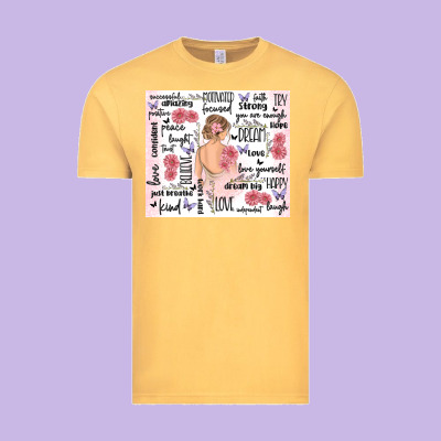 Self Care Vintage Tee Designed By Maliassmallbusiness