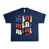 Navy American mini Urban Heavy Tee - NancyCooperArtShop