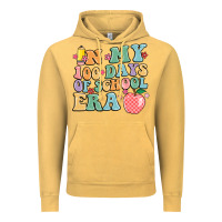 Vintage Mustard in my 100 days of school era Vintage Hoodie - MaliasSmallBusiness