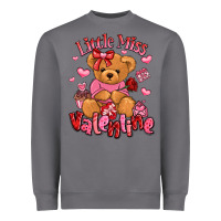 Storm little miss valentine teddy bear Heavyweight Sweatshirt - LillyAllenDesigns
