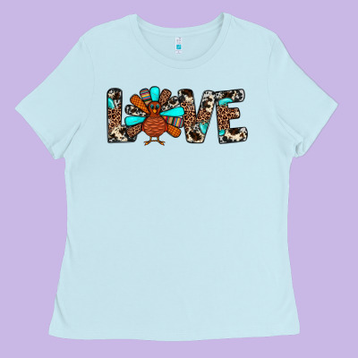 Love Turkey Ladies Tee Designed By Jahusdesignshop