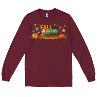 Burgundy fall is my favorite color libbey glass Long Sleeve Tee - BundleAndBundleShop