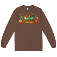 Chestnut fall is my favorite color libbey glass Long Sleeve Tee - BundleAndBundleShop