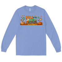 Colony Blue fall is my favorite color libbey glass Long Sleeve Tee - BundleAndBundleShop