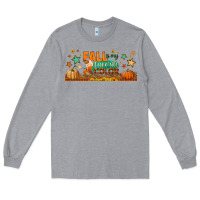 Heather Grey fall is my favorite color libbey glass Long Sleeve Tee - BundleAndBundleShop