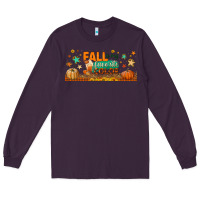 Plum fall is my favorite color libbey glass Long Sleeve Tee - BundleAndBundleShop