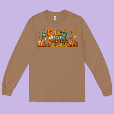 Fall Is My Favorite Color Libbey Glass Long Sleeve Tee Designed By Bundleandbundleshop