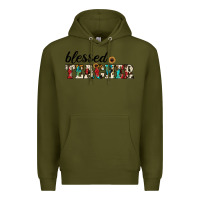 Army Green blessed teacher Premium Hoodie - JahusDesignShop
