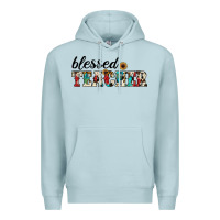 Blue Mist blessed teacher Premium Hoodie - JahusDesignShop
