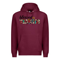 Burgundy blessed teacher Premium Hoodie - JahusDesignShop
