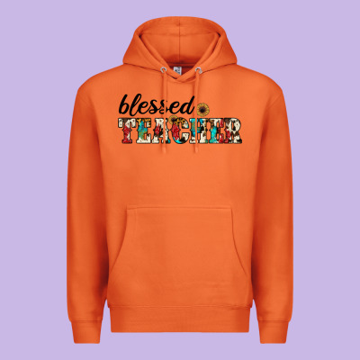 Blessed Teacher Premium Hoodie Designed By Jahusdesignshop