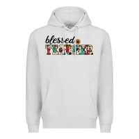 Dove Grey blessed teacher Premium Hoodie - JahusDesignShop