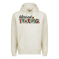 Oatmeal Heather blessed teacher Premium Hoodie - JahusDesignShop