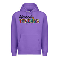 Purple blessed teacher Premium Hoodie - JahusDesignShop
