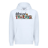 White blessed teacher Premium Hoodie - JahusDesignShop