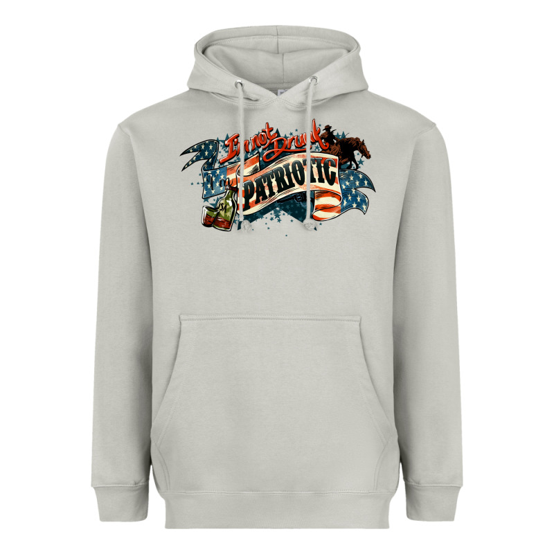 I'm Not Drunk I'm Patriotic 4th Of July Heavyweight Hoodie by HowdyJamesFarm | Teevron