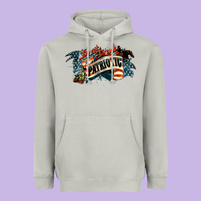 I'm Not Drunk I'm Patriotic 4th Of July Heavyweight Hoodie Designed By Howdyjamesfarm