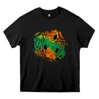 Black halloween patch  2 Heavy Core Tee - BundleAndBundleShop