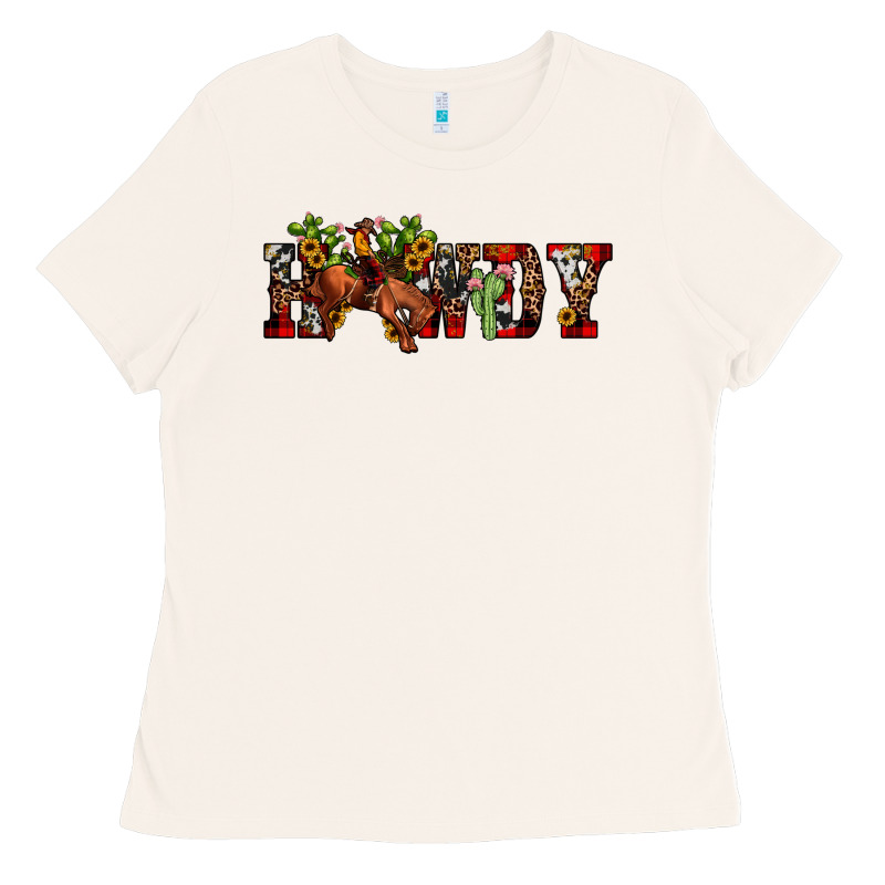 Christmas Howdy Bronco Rodeo Ladies Tee by JahusDesignShop | Teevron