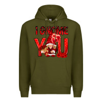 Army Green I gnome you with roses Valentine's Day Premium Hoodie - HowdyJamesFarm
