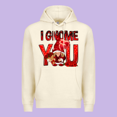 I Gnome You With Roses Valentine's Day Premium Hoodie Designed By Howdyjamesfarm