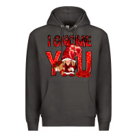 Smoke I gnome you with roses Valentine's Day Premium Hoodie - HowdyJamesFarm
