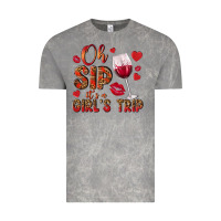 Cloud Rock oh sip its a girls trip Vintage Tee - NancyCooperArtShop