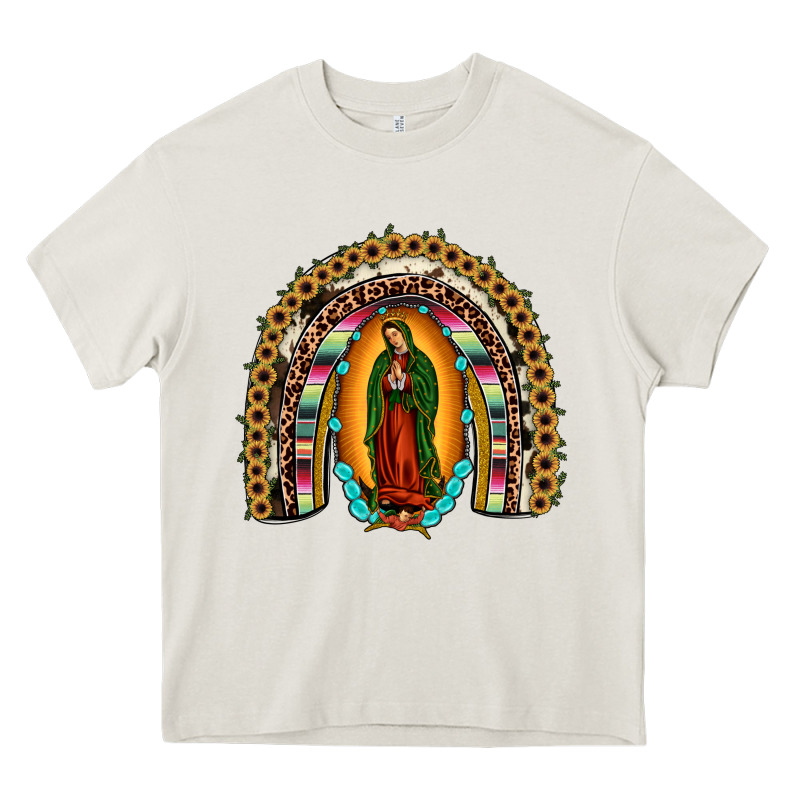 Our Lady Of Guadalupe Rainbow Heavy Core Tee by JahusDesignShop | Teevron