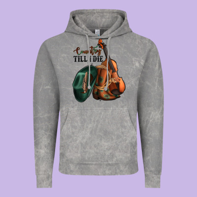 Country Till I Die Vintage Hoodie Designed By Jasminsmagicworld