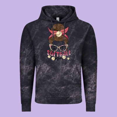 Softball Mom Vintage Hoodie Designed By Maliassmallbusiness
