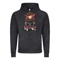 Vintage Black softball mom Vintage Hoodie - MaliasSmallBusiness