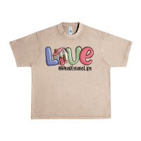 French Oak love real estate life Urban Heavy Tee - MaliasSmallBusiness