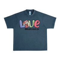 Midnight Navy love real estate life Urban Heavy Tee - MaliasSmallBusiness